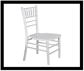 white Chiavari chair rental Miami