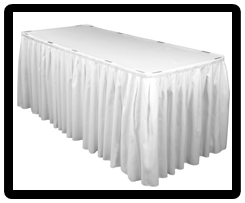 white linen on rectangular table