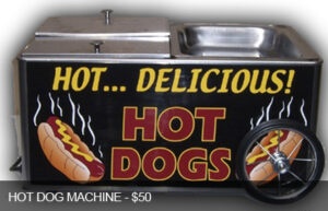 Hot dog machine rentals cart