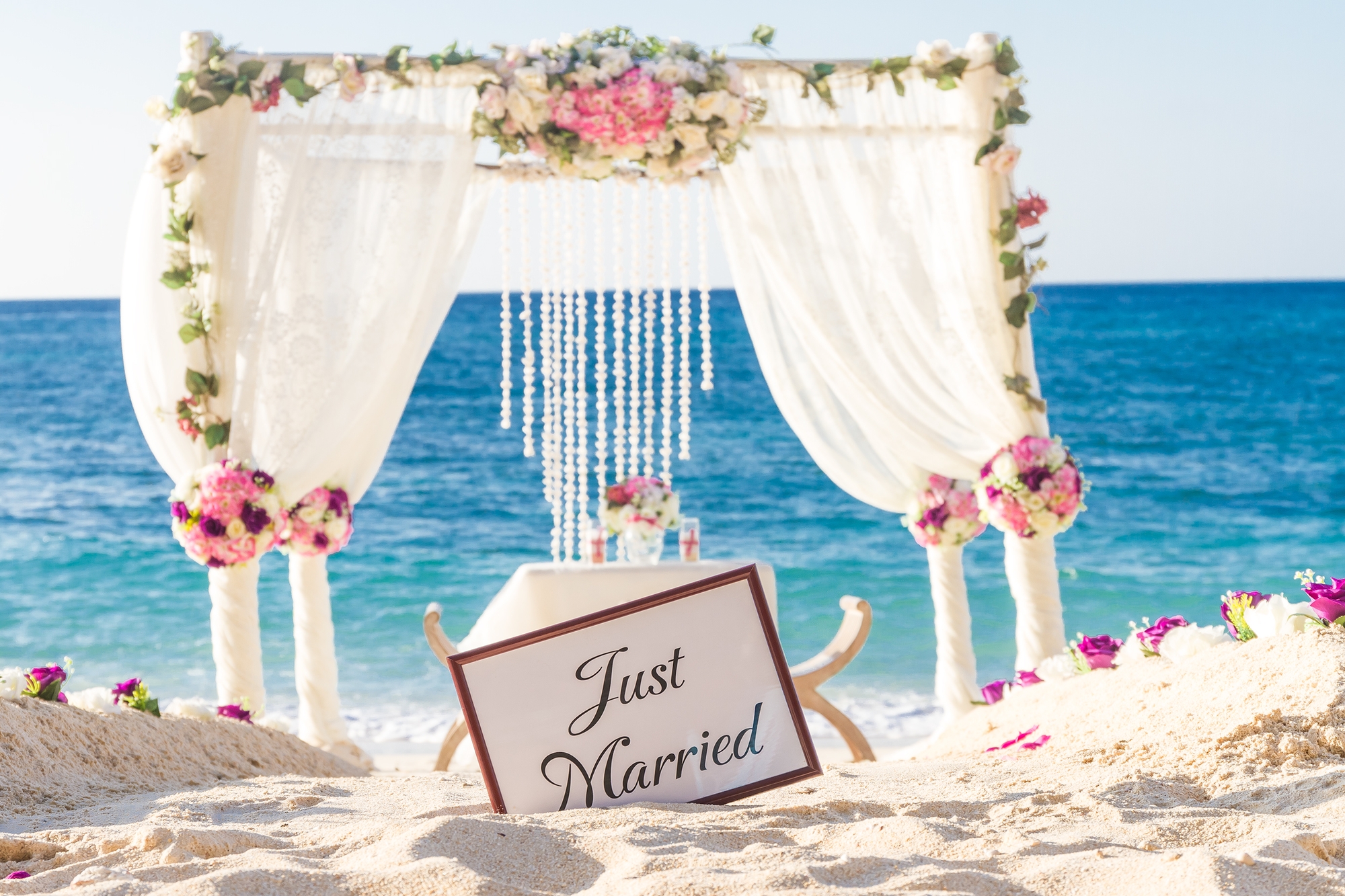 Beach tropical wedding