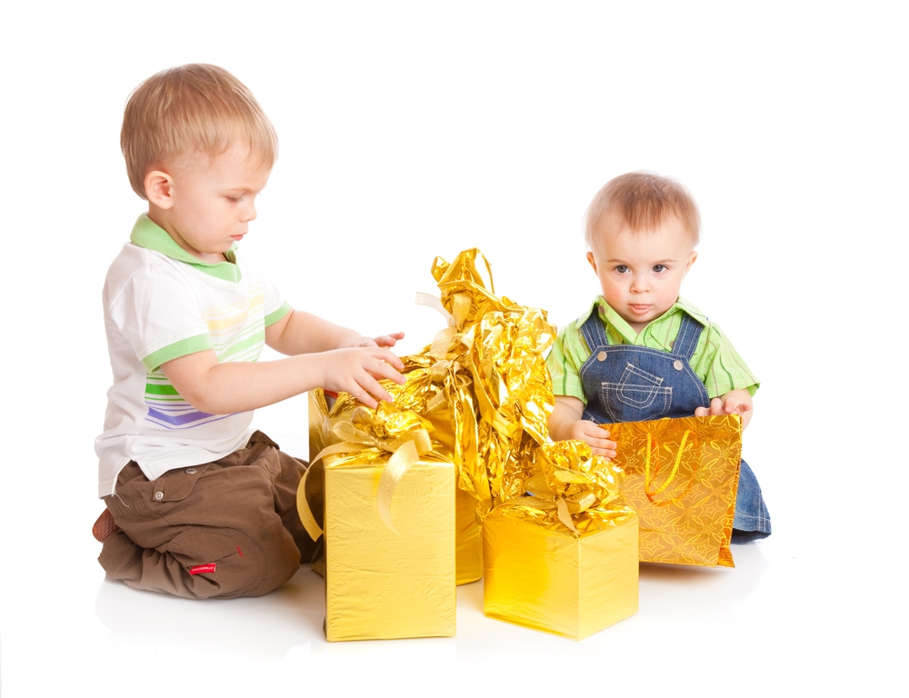 Miami Party Rentals-two boys with gifts