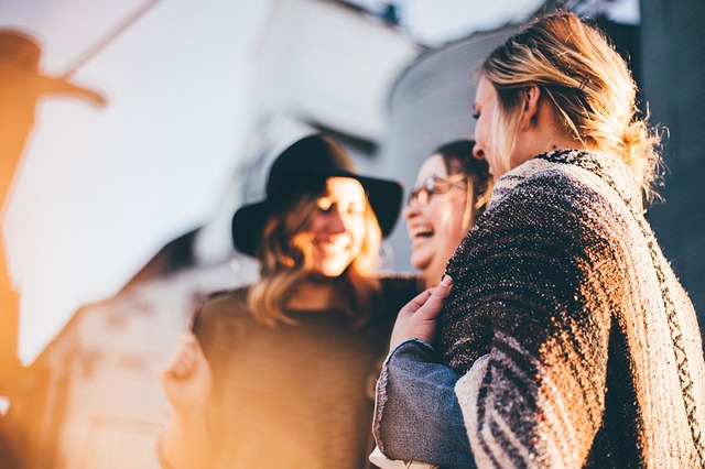 planning a hen party with happy people 