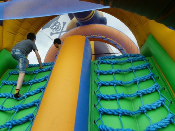 pirate ship inflatable course