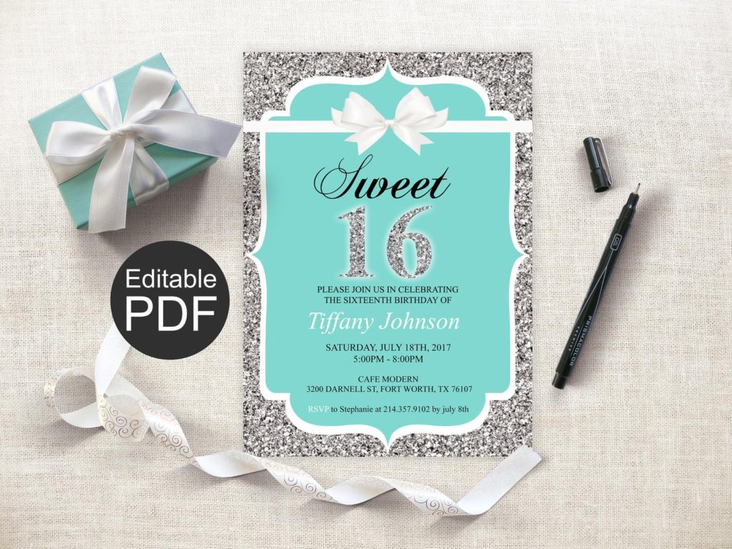 Making Sweet Sixteen Invitations