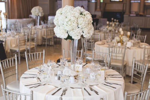 White Chiavari chairs