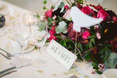 wedding table decorations