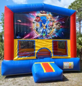 Sonic bounce house rental in Kendall