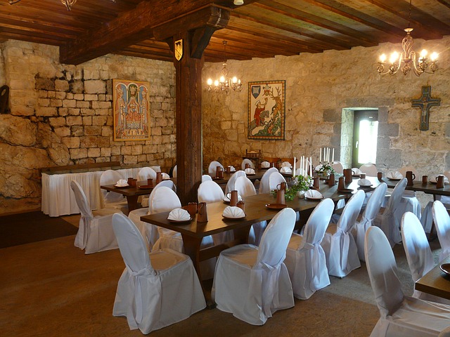 rustic tables and chair cover
