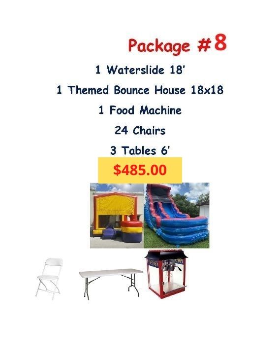 inflatable water slide rental party package 8