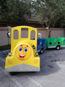trackless train rentals Miami